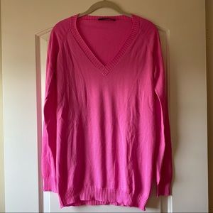 Jenni Kayne Hot Pink Long Sweater